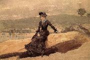 Winslow Homer The woman on the beach oil painting artist